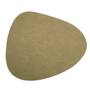 Green Pebble Shape 37x44cm PU Faux Leather Placemat