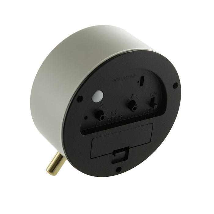 White & Gold Table Alarm Clock