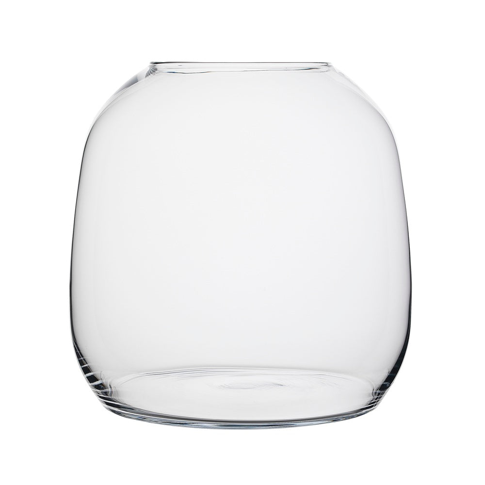 Squat Jardine 30cm Glass Vase