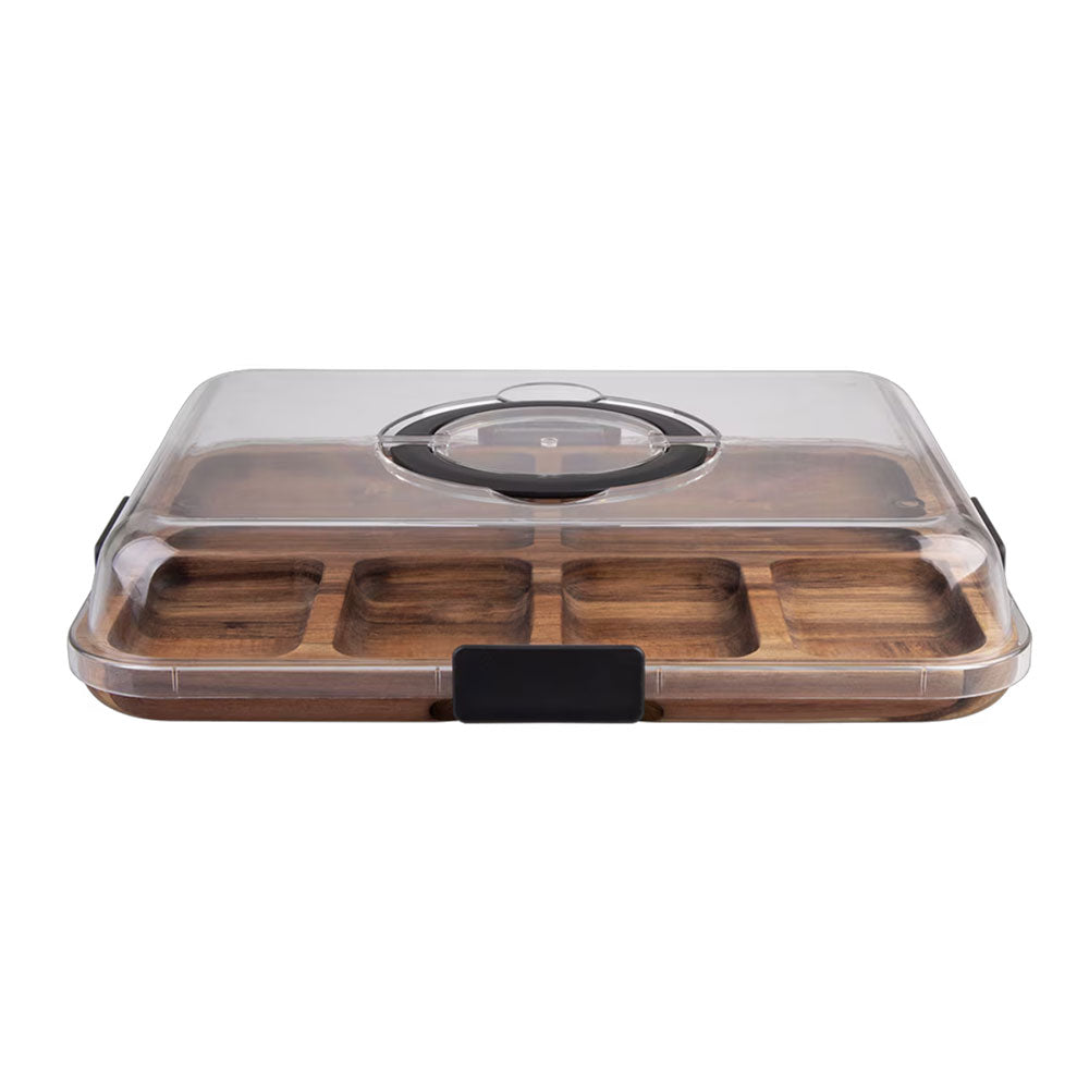 Acacia Wood Grazing Platter With Lid