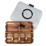 Acacia Wood Grazing Platter With Lid