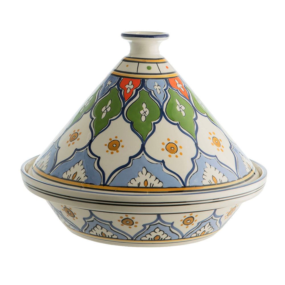 Blue & Multicolour 32cm Tajine