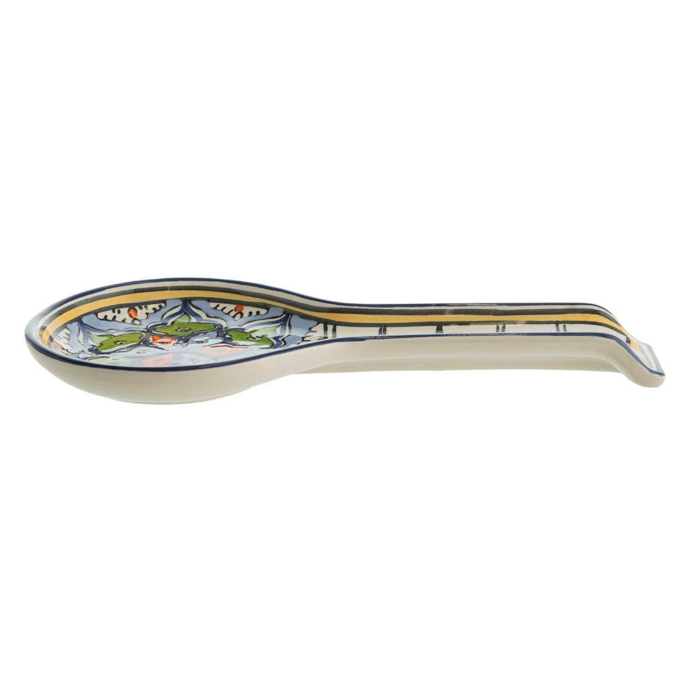 Blue & Multicolour 11cm Spoon Rest