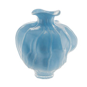 Tulip Blue 31cm Glass Vase