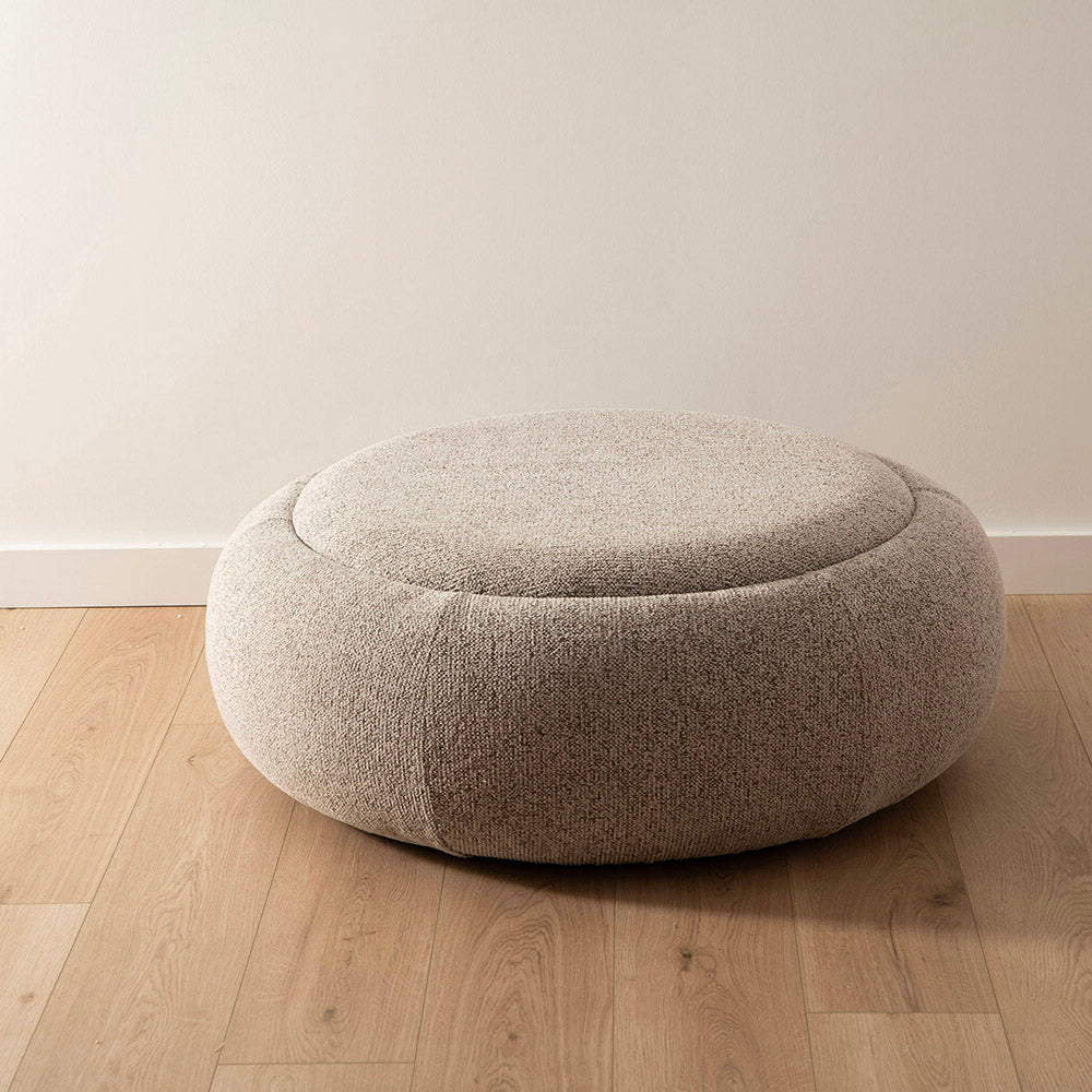 Cookies & Cream Round 97x37cm Upholstered Coffee Table
