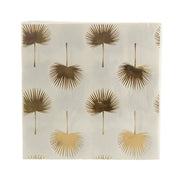 Gold Palm Print 33cm Pk 20 Paper Napkin Pack