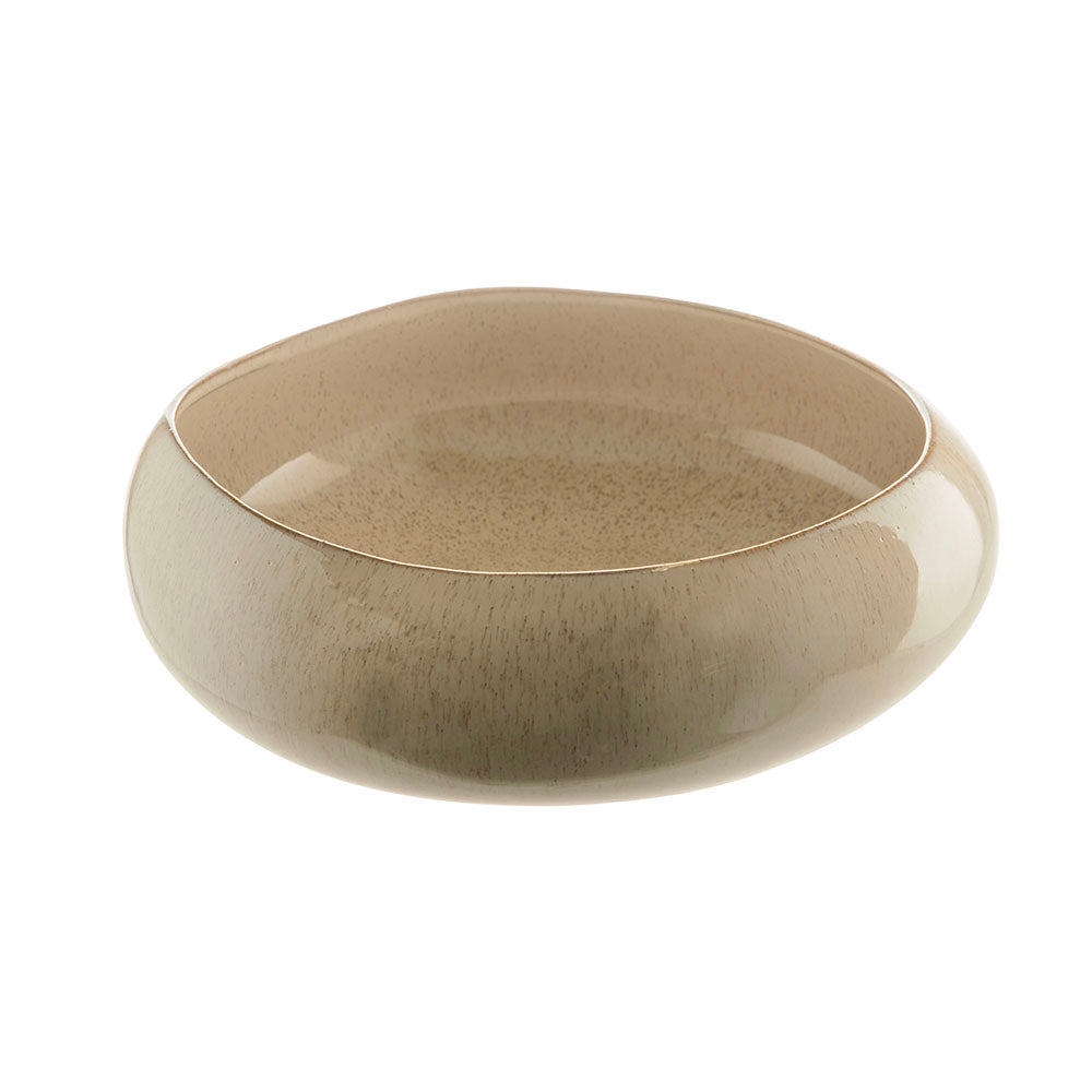 Reactive Tan Bulb 32x31x10cm Ceramic Bowl