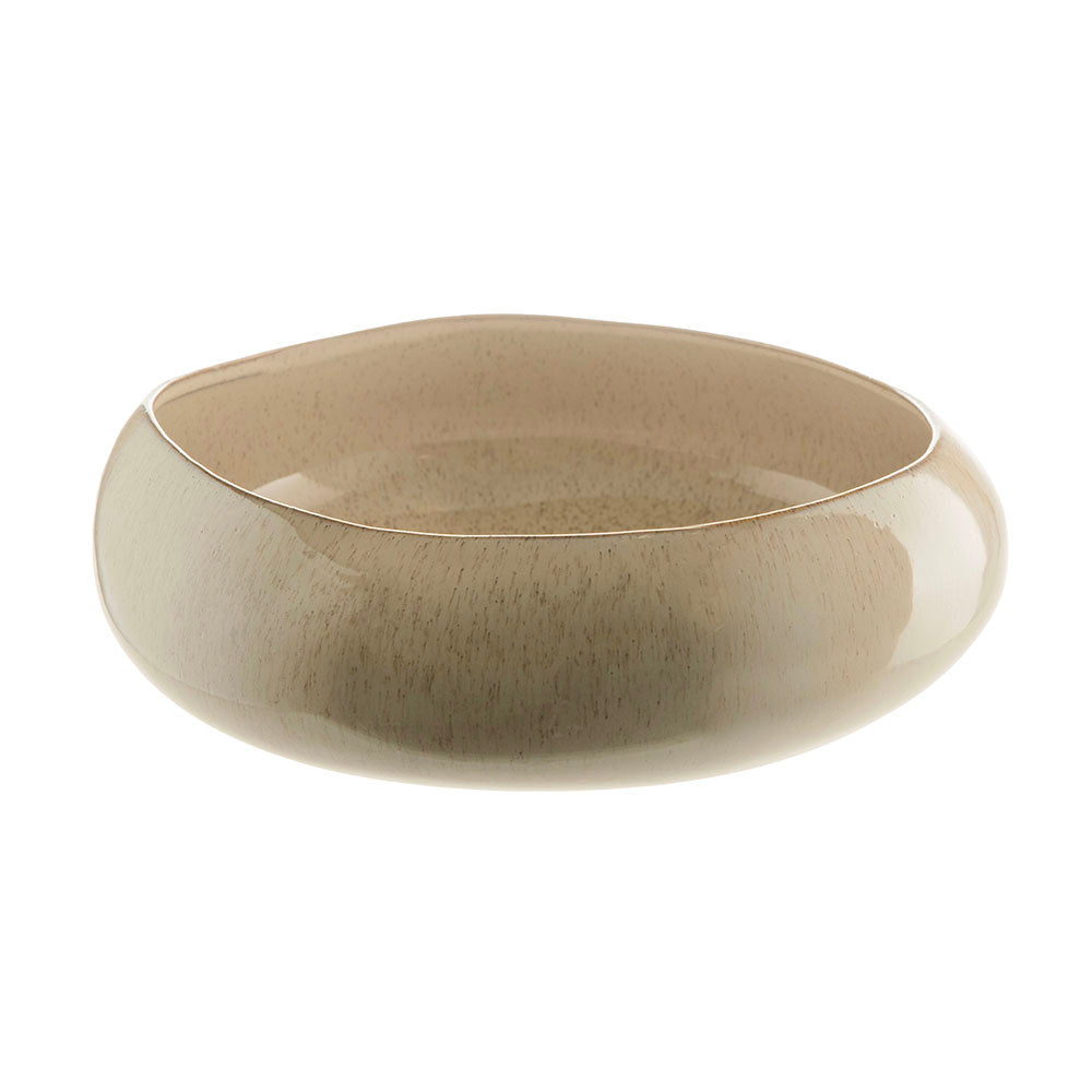 Reactive Tan Bulb 32x31x10cm Ceramic Bowl