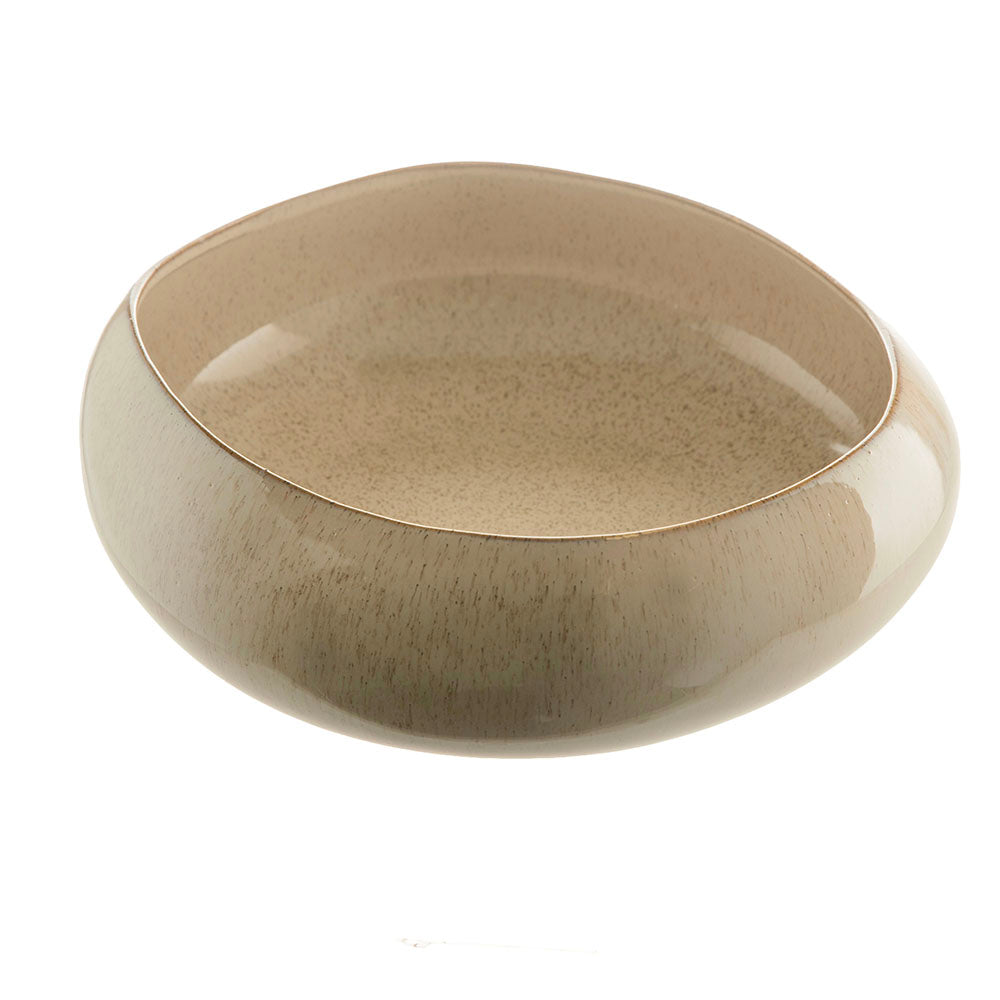 Reactive Tan Bulb 32x31x10cm Ceramic Bowl