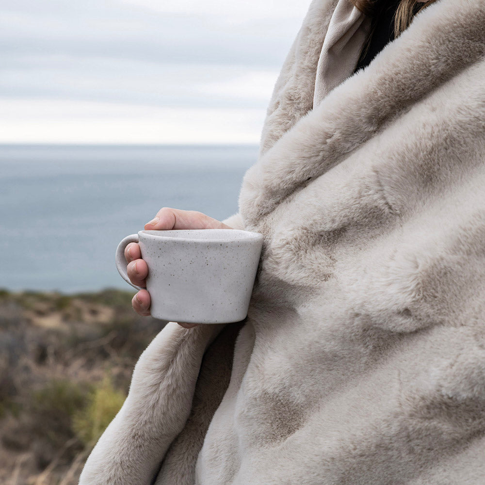 Cream Speckle 14x11x7cm Ceramic Capa Mug