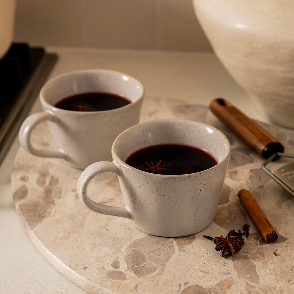 Cream Speckle 14x11x7cm Ceramic Capa Mug