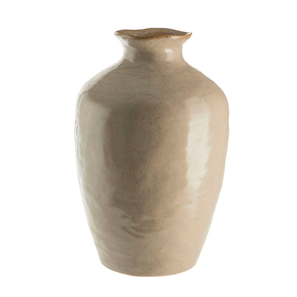 Reactive Tan Small Trumpet 23x35cm Tall Vase