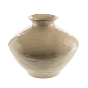 Reactive Tan Small Trumpet 30x24cm Broad Vase