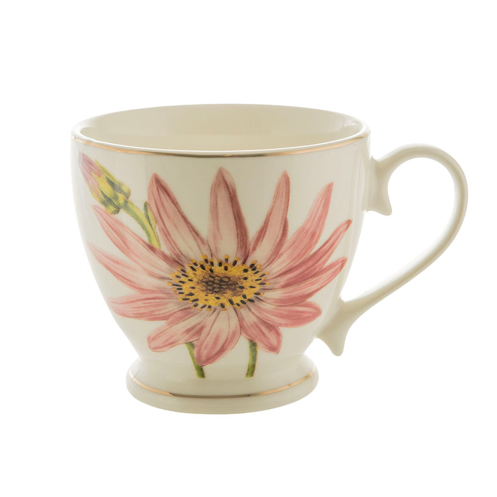 Chrysanthemum 400mL New Bone China Pedestal Teacup