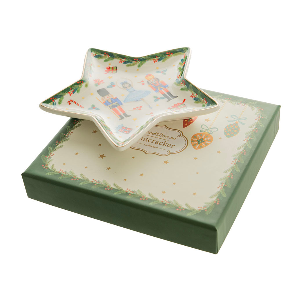 Nutcracker Green 15cm Star Shape Plate