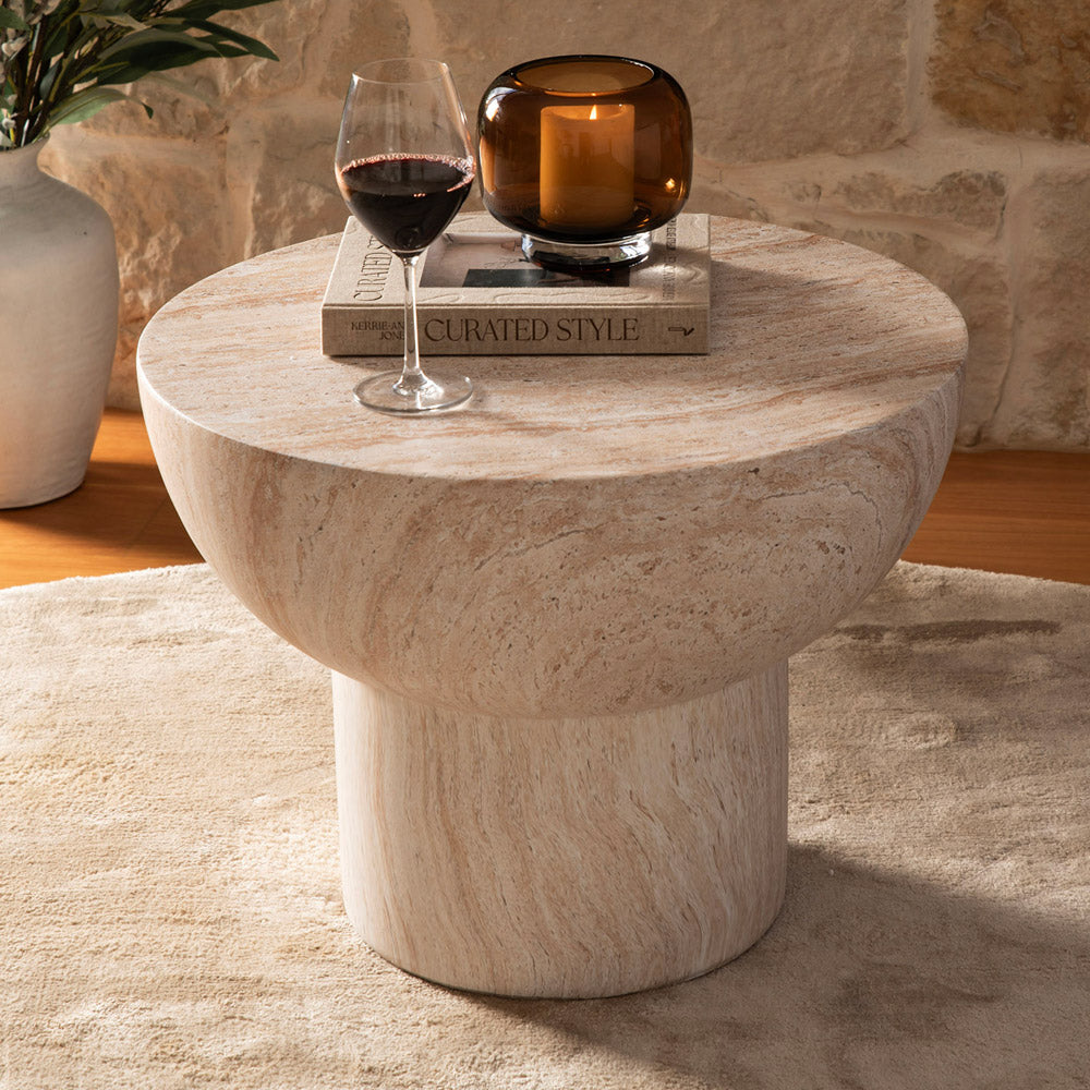 Travertine Look 60x45cm Coffee Table