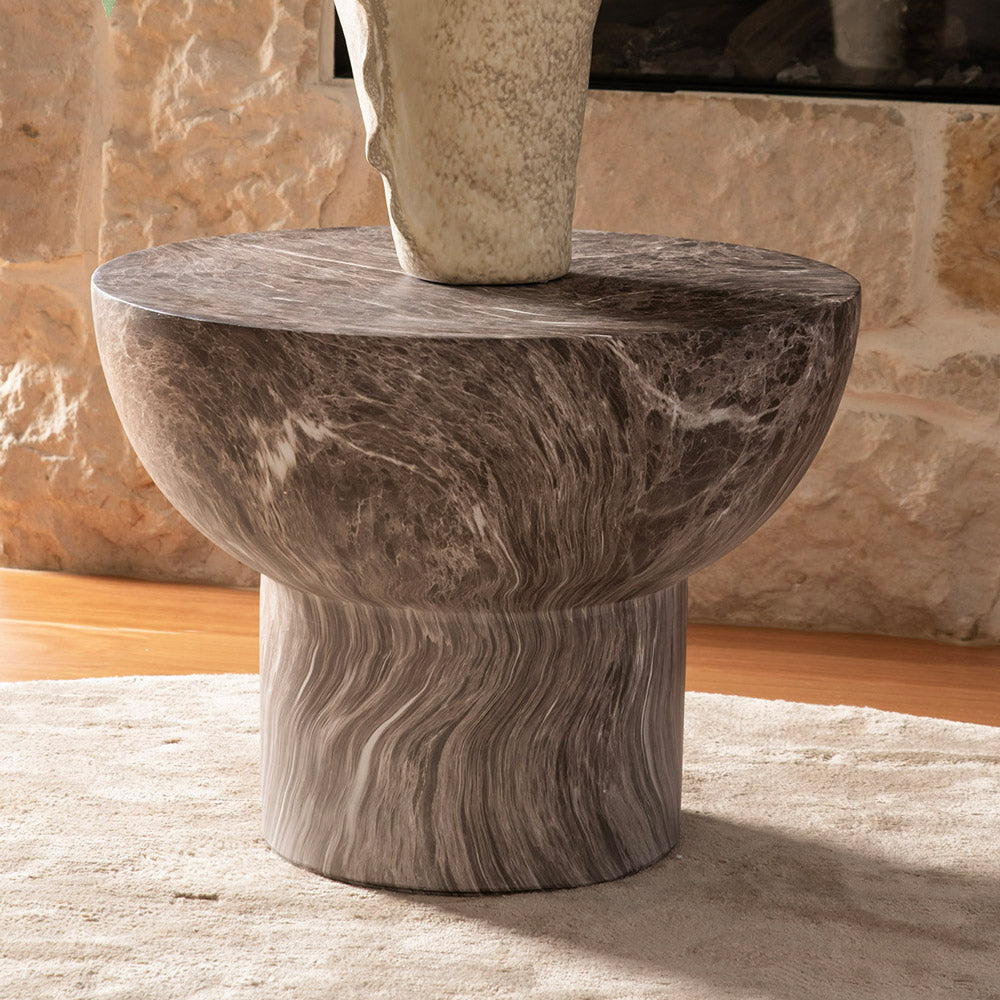 Mocha Marble Look 60x45cm Coffee Table