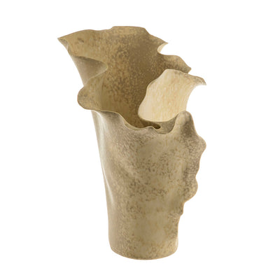Sand Flounced 29x24x38cm Ceramic Vase