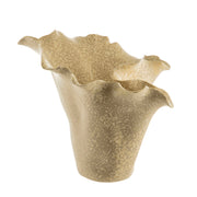 Sand Flounced 29x26x27cm Ceramic Vase