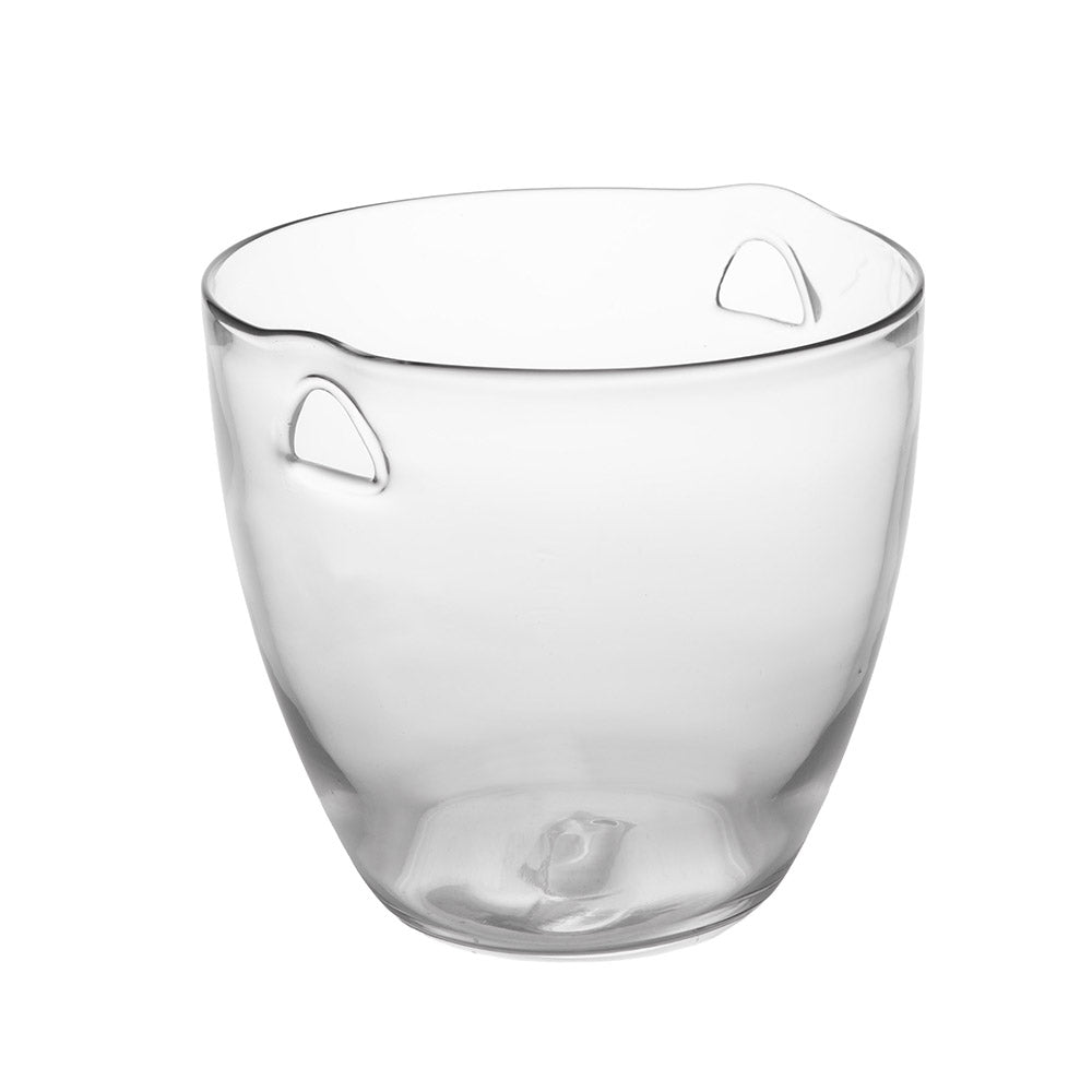 Clear 25cm Glass Ice Bucket