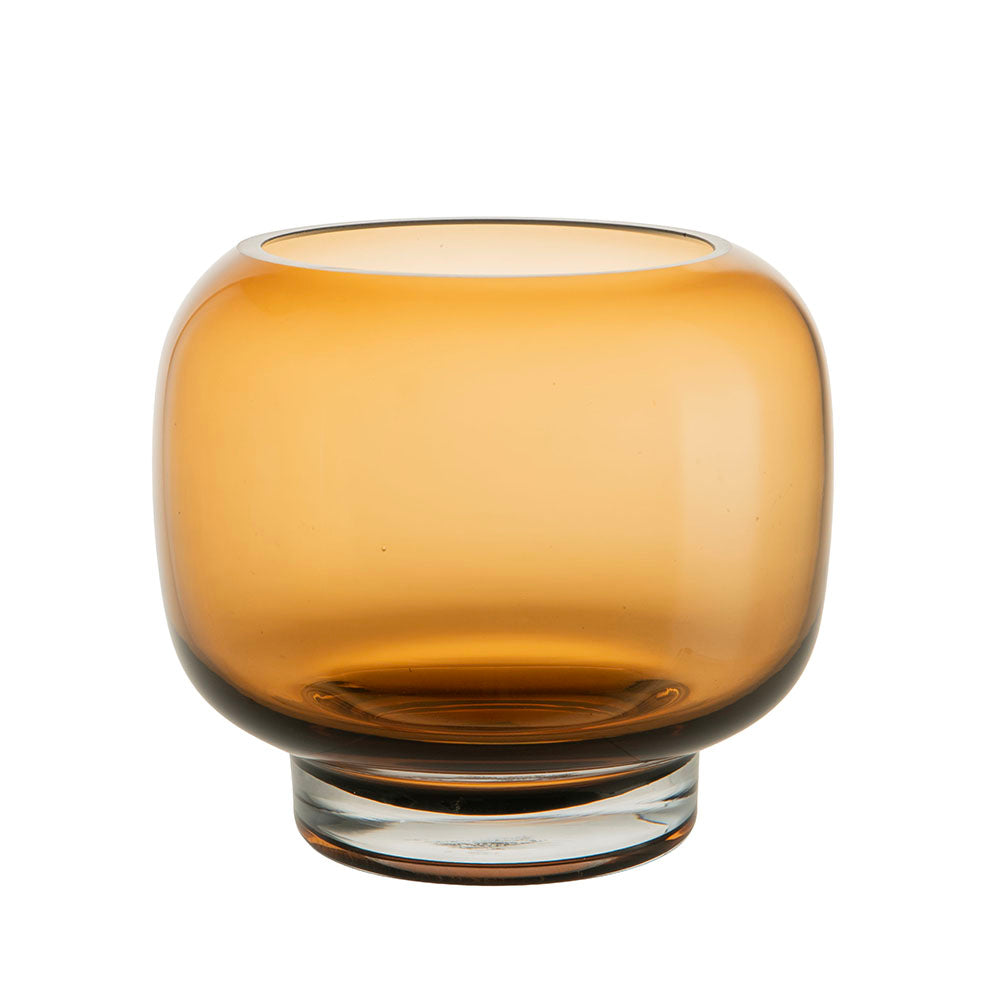 Smoked 14x16cm Glass Hurricane