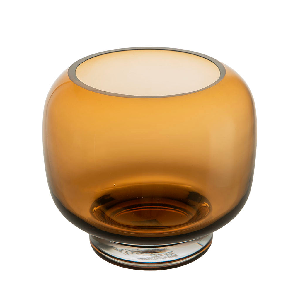 Smoked 14x16cm Glass Hurricane
