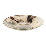 Atlas Plum & Gold Splash 40cm Glass Bowl