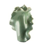 Sea green Frilly 15x14x21cm Ceramic Vase