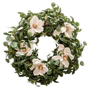 Eucalyptus with White Flowers Wreath
