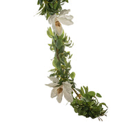 Eucalyptus with White Flowers Garland