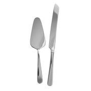 Silver 2pc Stainless Steel Cake Server Set