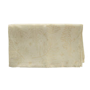 Ivory Gold Pinecone & Pine Branch Design 40x180cm Christmas Table Runner