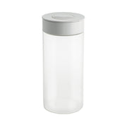 Glass with Shiny White Press Lid 1.3L Storage Jar