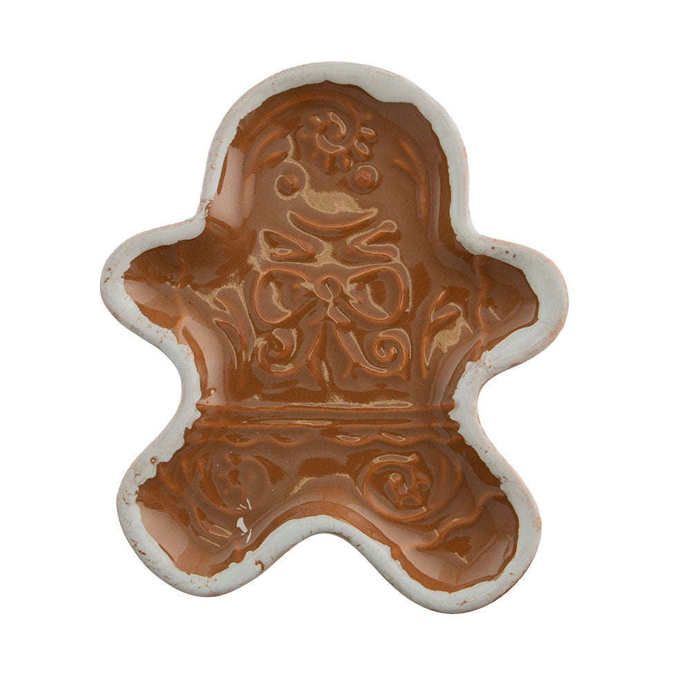 Gingerbread Man 15x13cm Ceramic Plate