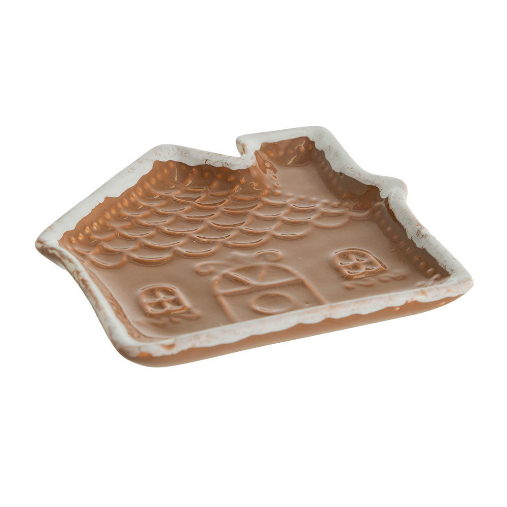 Gingerbread House 15x14cm Ceramic Plate