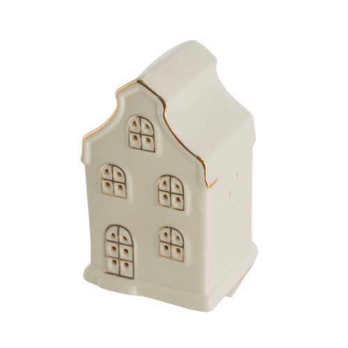 White 11x7x6cm House with LED Christmas Ornament