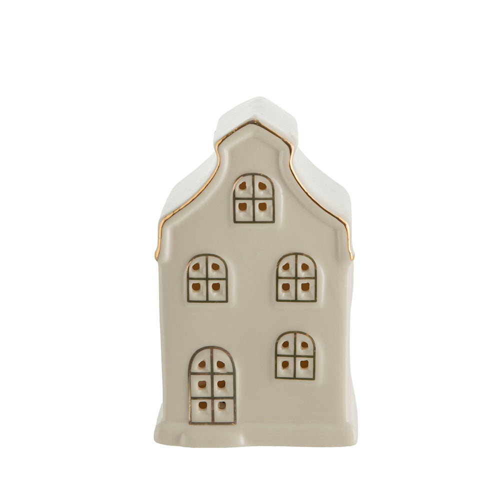 White 11x7x6cm House with LED Christmas Ornament