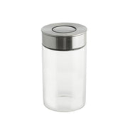 Glass with Stainless Steel Press Lid 1L Storage Canister