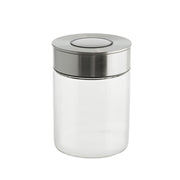 Glass with Stainless Steel Press Lid 700mL Storage Canister