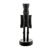 Matt Black 22cm Nut Cracker Ornament