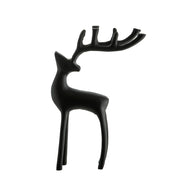 Matte Black 27cm Reindeer Ornament