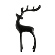 Matt Black 32cm Reindeer Ornament