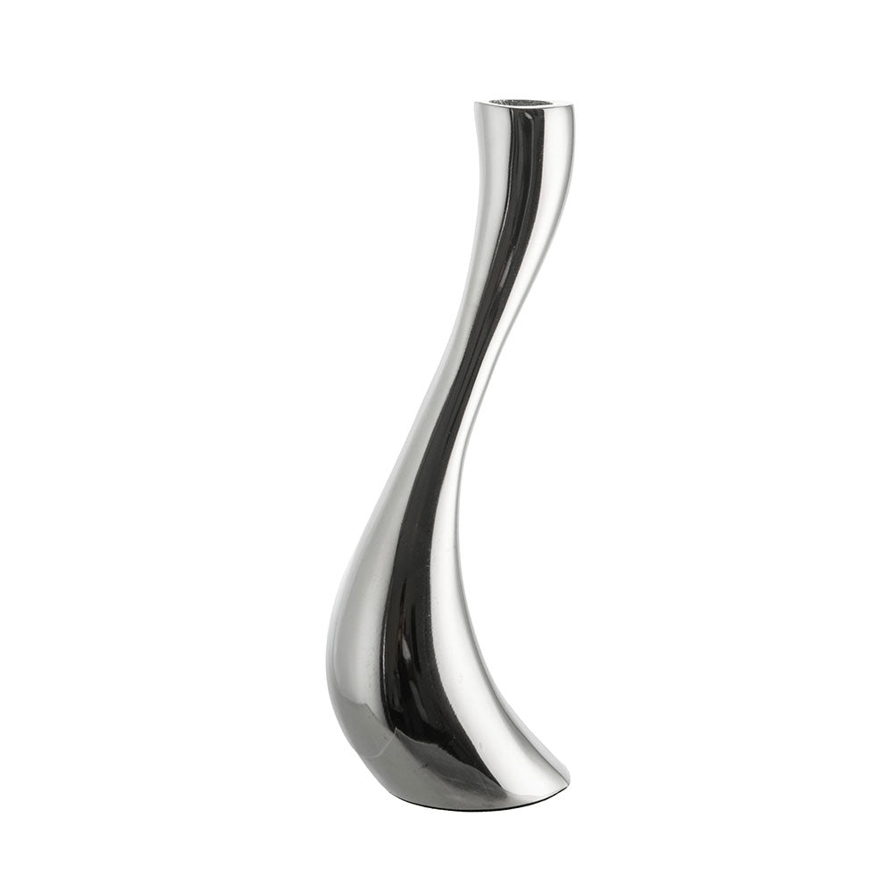 Nickel 23.5cm Taper Candle Holder