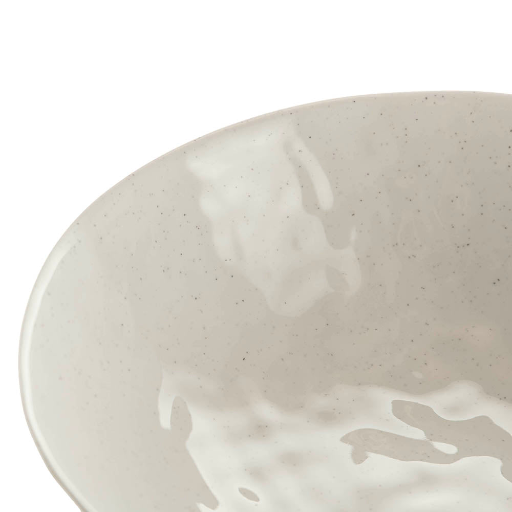 Speckle White Round 30cm Melamine Bowl