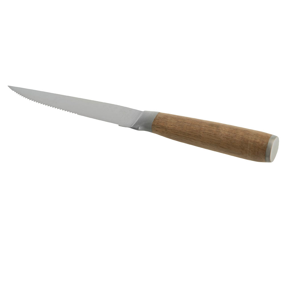 Otto 24.5cm Set/4 Steak Knife with Acacia Wooden Handle