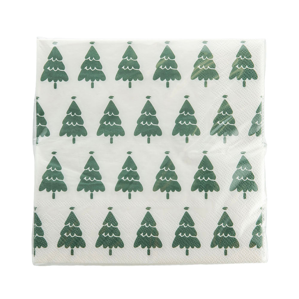 Christmas Tree 33cm Pk 20 Paper Napkin Pack