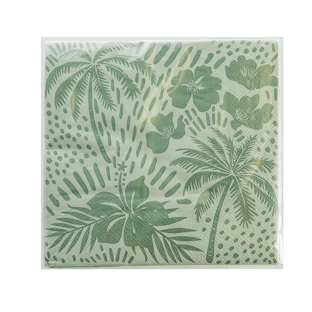 Tropical Print 33cm Pk 20 Paper Napkin Pack