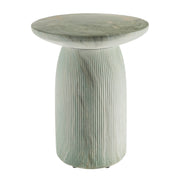 Blue Marble Look Pillar 43x52cm Side Table