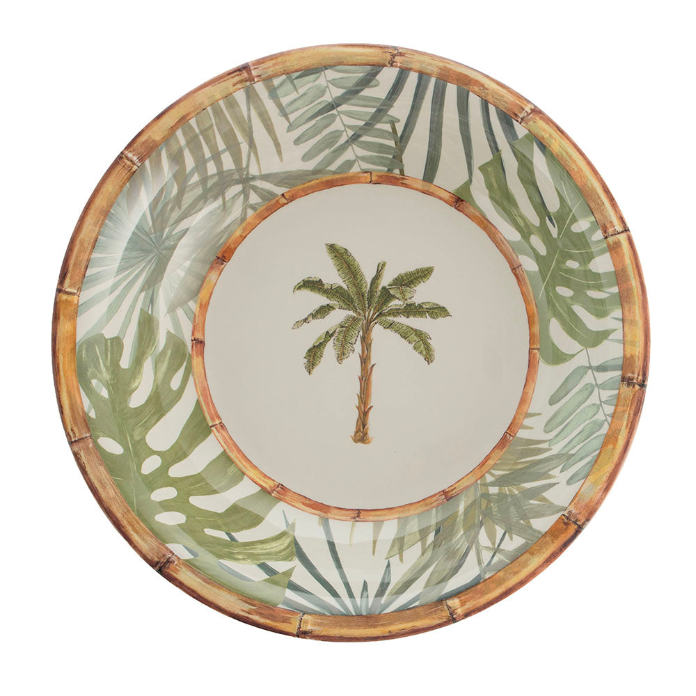 Tropical Palm Print 35cm Melamine Bowl