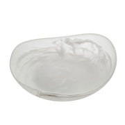 Resin White 28x8cm Organic Bowl